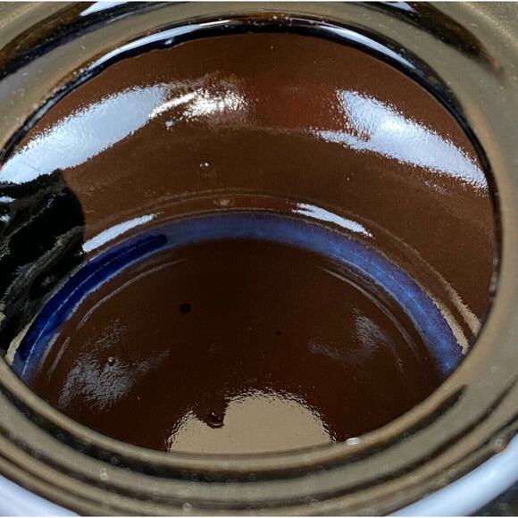 Vintage Hand Made Asian Black Glazed Red Clay Teapot Set - Picture 8 of 12